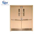 Wood grain steel fire proof commercial entry door strong hospital room doors standard size